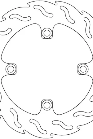Budget MOTO MASTER - 110190 - Brake Discs - Flame Fixed Disc 230