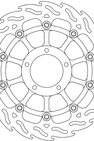 Must-Have MOTO MASTER - 113090 - Brake Discs - Flame Float Alu Disc 305
