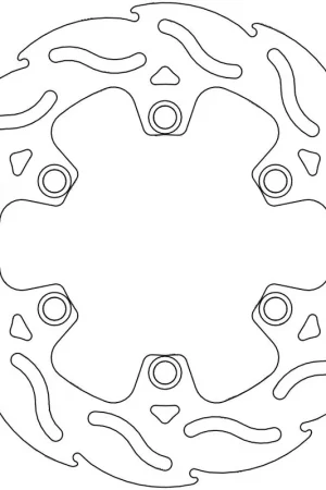 MOTO MASTER - 110385 - Brake Discs - Flame Fixed Disc 220 Gratis Verzending