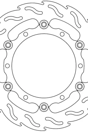 Superprijs MOTO MASTER - 112113 - Brake Discs - Flame Floating Alu Disc 267