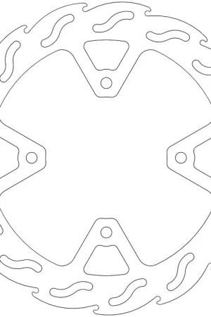 Garantie Inbegrepen MOTO MASTER - 110329 - Brake Discs - Flame Fixed Disc 240