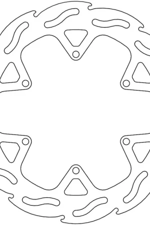 MOTO MASTER - 110352 - Brake Discs - Flame Fixed Disc 220 Lage Kosten