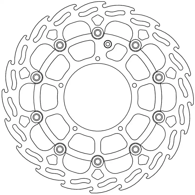 MOTO MASTER - 112101 - Brake Discs - FLAME FLOATING ALU DISC 298MM Groothandel