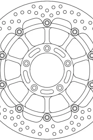 Express Levering MOTO MASTER - 113122 - Brake Discs - HALO FLOAT ALU OFFS. DISC 320