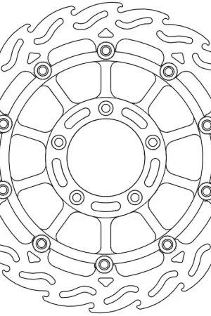 MOTO MASTER - 113048 - Brake Discs - FLAME FLOAT ALU DISC 320 Veilige Betaling