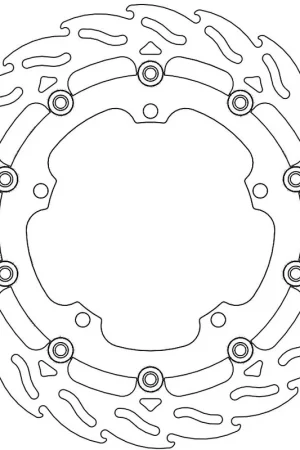 Alleen Vandaag MOTO MASTER - 112107 - Brake Discs - Flame Floating Alu Disc 320