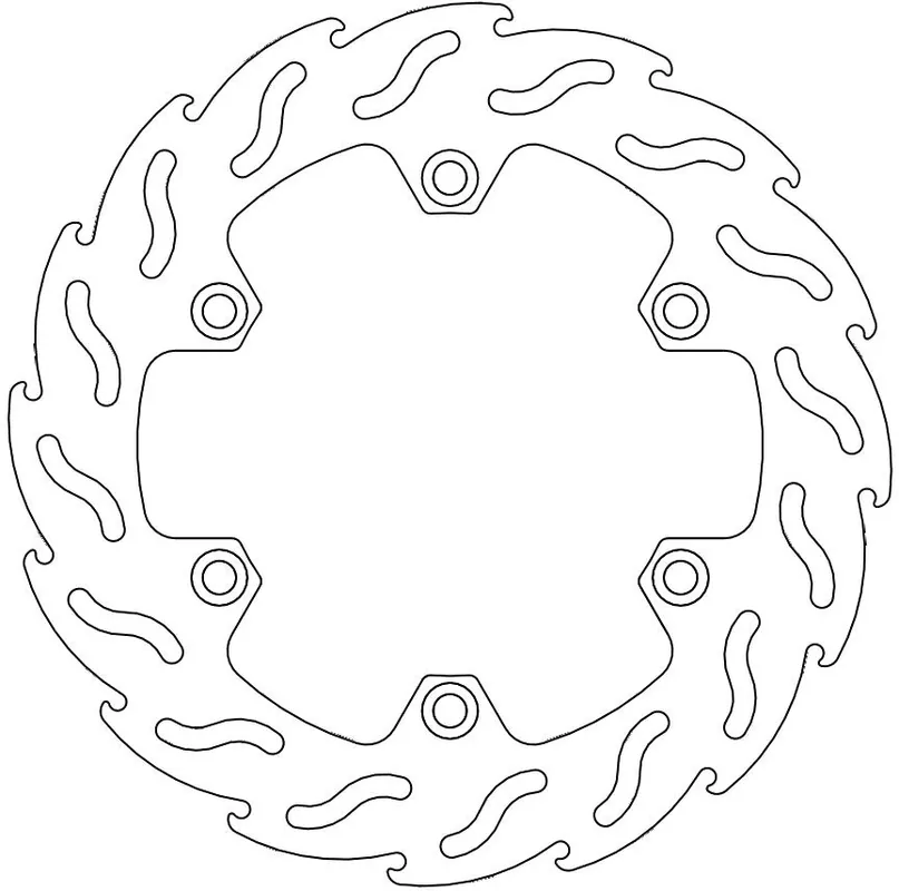 MOTO MASTER - 110393 - Brake Discs - Flame Fixed Disc 276 Budget