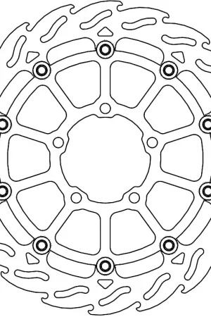 MOTO MASTER - 112327 - Brake Discs - Flame Float Disc Meest Verkocht