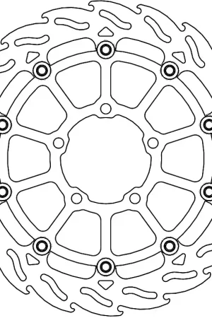 Alleen Vandaag MOTO MASTER - 112328 - Brake Discs - FLAME FLOAT DISC