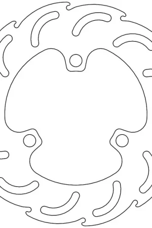 Wereldwijde Verzending MOTO MASTER - 110250 - Brake Discs - Flame Fixed Disc 190