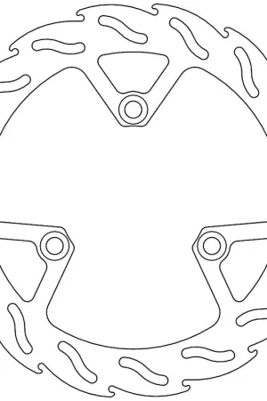 MOTO MASTER - 110410 - Brake Discs - Flame Fixed Disc 240 Budget