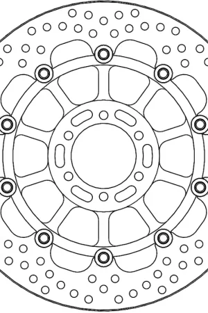 Topkwaliteit MOTO MASTER - 113177 - Brake Discs - HALO FLOATING ALU DISC 305