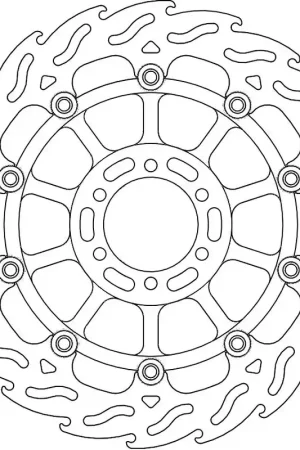 MOTO MASTER - 113091 - Brake Discs - Flame Float Alu Disc 305 Voordeelprijs