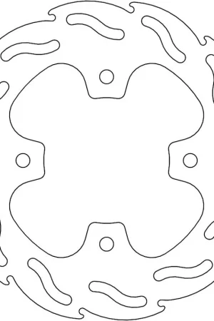 MOTO MASTER - 110278 - Brake Discs - Flame Fixed Disc 196 Ambachtelijk