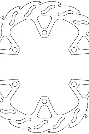 Hete Deal MOTO MASTER - 110406 - Brake Discs - Flame Fixed Disc 290