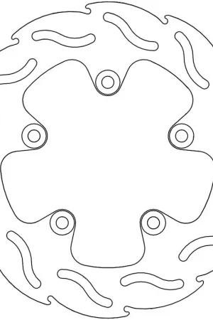 MOTO MASTER - 110319 - Brake Discs - Flame Fixed Disc 220 Nieuw