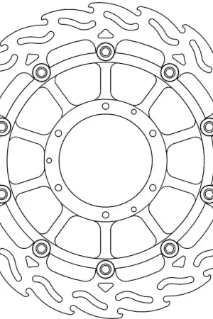 MOTO MASTER - 113054 - Brake Discs - FLAME FLOAT ALU DISC 320 Fabrieksprijs