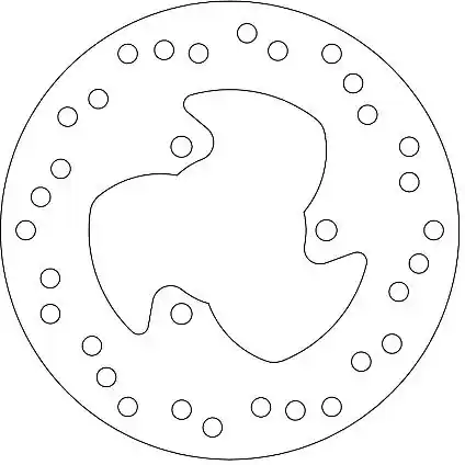 FERODO - FMD0156R - Brake Discs - Geschikt voor Yamaha Yp 150 1 Ambachtelijk