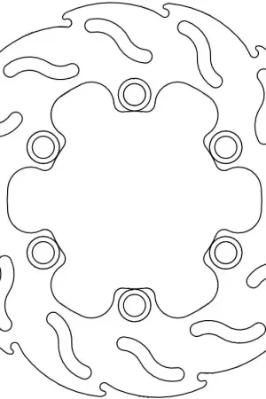 MOTO MASTER - 110382 - Brake Discs - Flame Fixed Disc 190 Favoriet