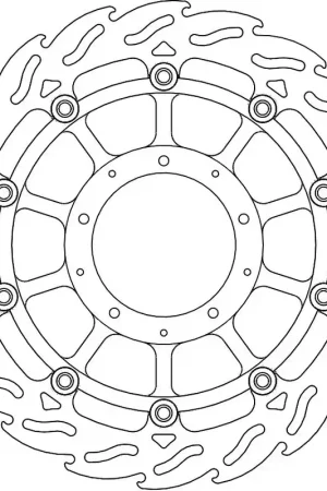 Hete Deal MOTO MASTER - 113172 - Brake Discs - FLAME FLOAT ALU DISC 320