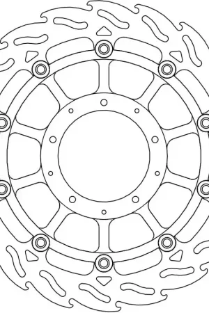 Hoge Kwaliteit MOTO MASTER - 113173 - Brake Discs - Flame Float Alu Disc 320