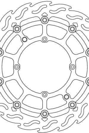 Koop Vandaag MOTO MASTER - 112233 - Brake Discs - FLAME FLOATING ALU DISC 320