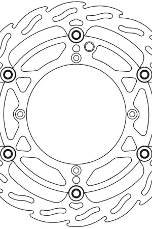 MOTO MASTER - 112089 - Brake Discs - Flame Floating Alu Disc 270 Topkwaliteit