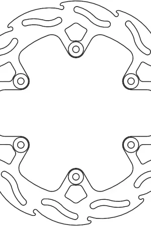 MOTO MASTER - 110733 - Brake Discs - Flame Fixed Disc 220 Populair