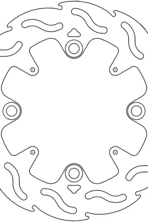 Favoriet MOTO MASTER - 110544 - Brake Discs - Flame Fixed Disc 220