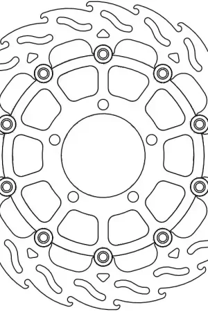 Voordeelprijs MOTO MASTER - 112165 - Brake Discs - FLAME FLOATING ALU DISC 305