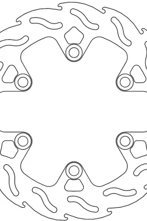 MOTO MASTER - 110609 - Brake Discs - Flame Fixed Disc 230 Snelle Levering