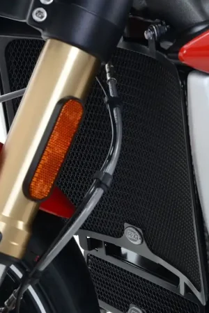 Gratis Verzending R&G - RADIATOR GUARD, TITANIUM - Protectors - Compatibiliteit met Triumph Speed Triple