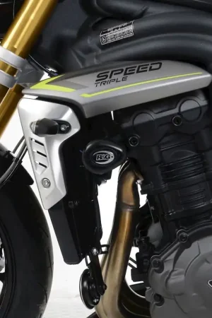 R&G - CRASH PROTECTOR AERO BLACK - Protectors - Compatibel met Triumph Speed Triple 1200 Gratis Retour