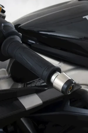 Gereduceerde Prijs R&G - BAR END SLIDER - Protectors - Compatibel met Triumph Daytona Moto2 765