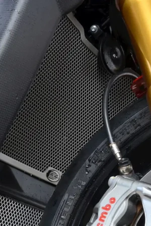 R&G - RADIATOR GUARD, TITANIUM - Protectors - Geschikt voor MV Agusta Brutale 1000RR/Oro 20- Actieprijs